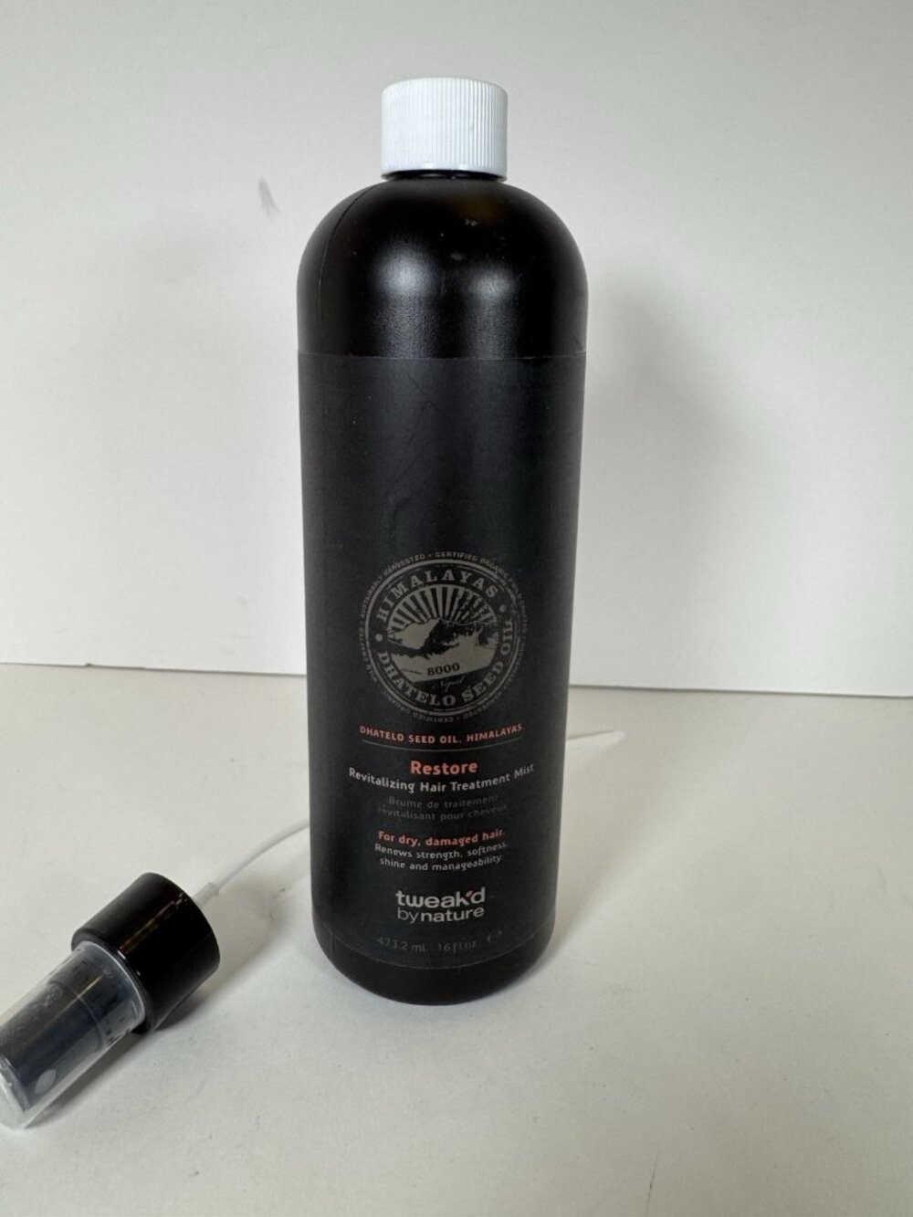 Tweak'd Nature Dhatelo Restore Revitalizing Hair Treatment Mist 16 oz Pump New